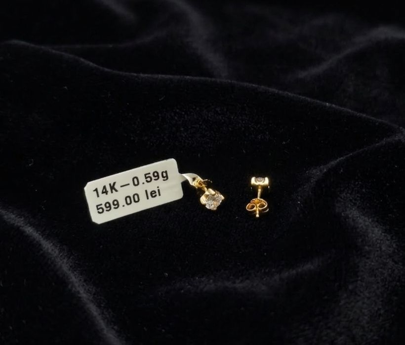 Cercei aur 14k 0.59gr