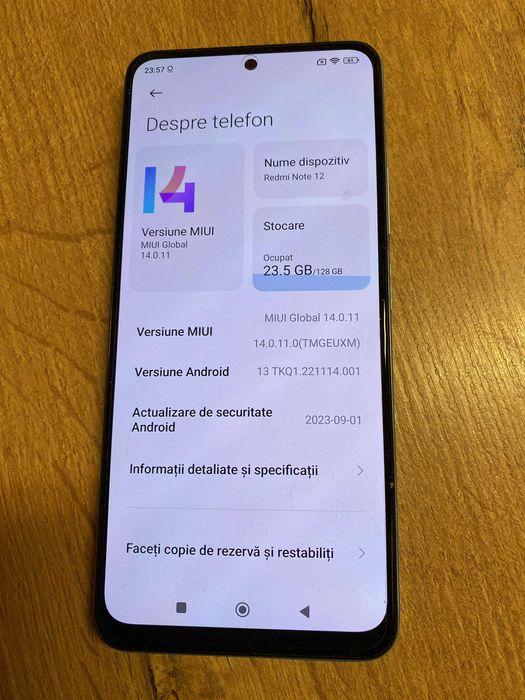 Xiaomi Note 12  Black la cutie