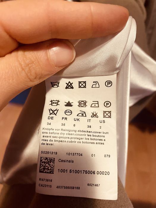 Palton 90% lana virgina 10% casmir