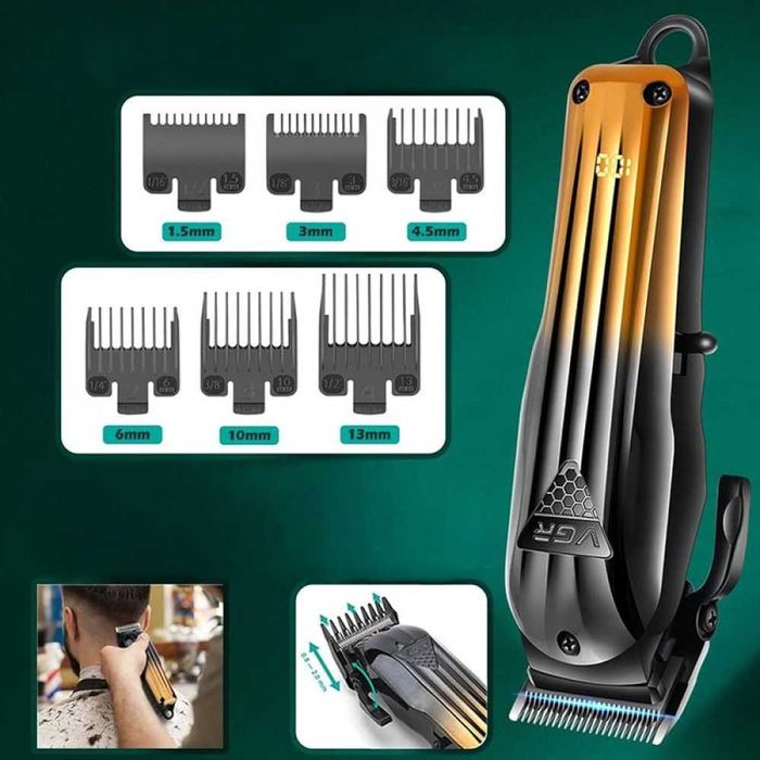 Нов VGR V-644 Професионален комплект за подстригване 3 в 1 + гребени