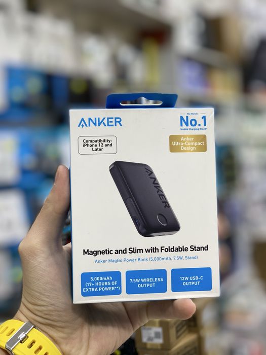 Anker MagGo Power Bank (5000 мАч) портативный аккумулятор с магнитной