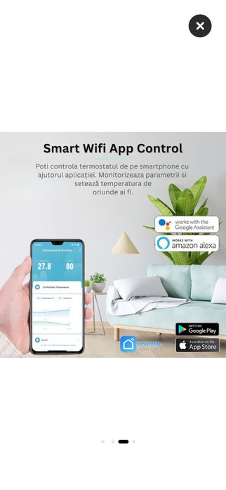 Panou radiant cu infrarosu NovoSun 950W, cu termostat programabil