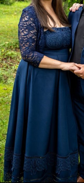 Rochie de ocazie si bolero dantelă