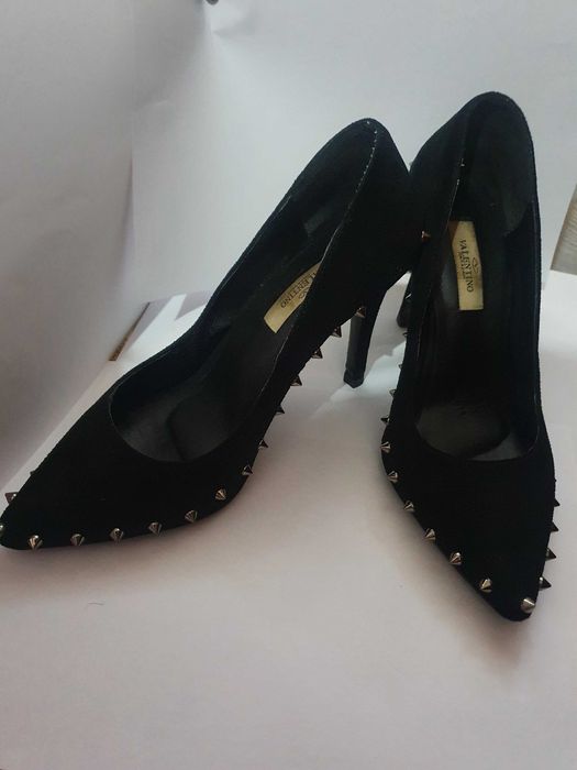 Черные замшевые туфли 37 размер