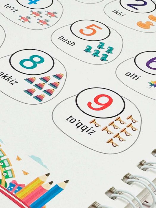 Набор многоразовых магических тетрадей — 4шт для детей, развивающий a1