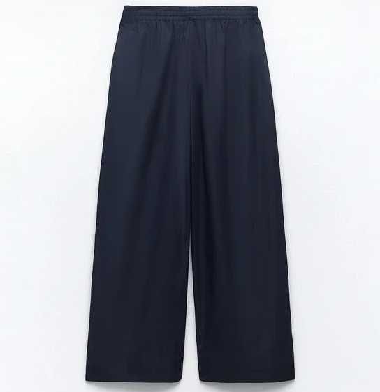 ZARA брюки из поплина S-M