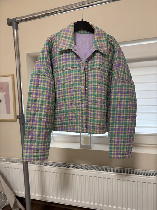 Късо яке риза каре