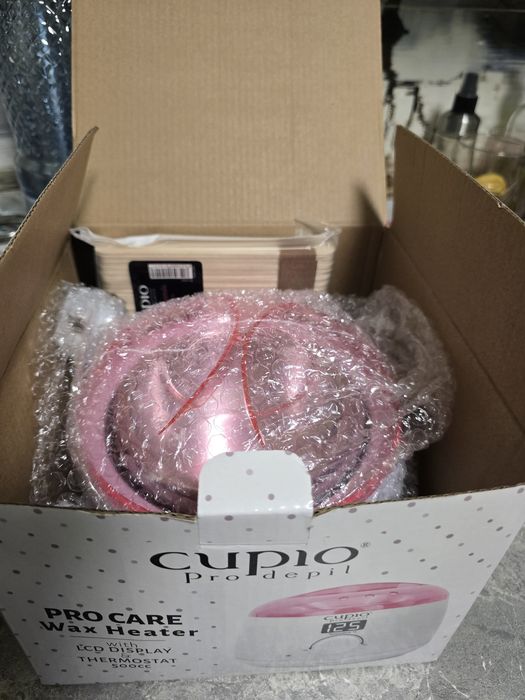 Set incalzitor ceara Cupio cu ceara si spatule