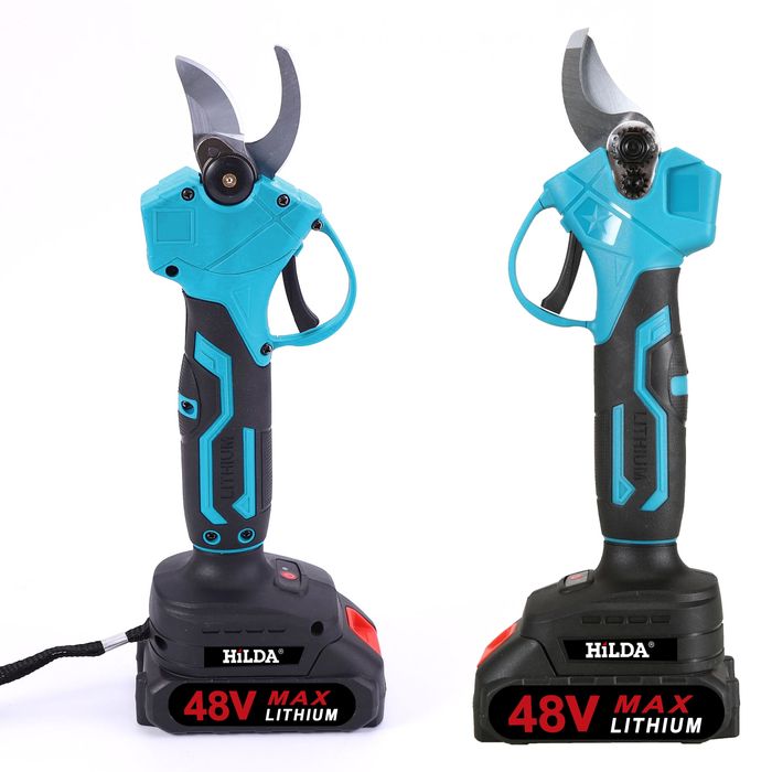 Градинска акумулаторна лозарска ножица 48V/8Ah с 2 батерии и куфар