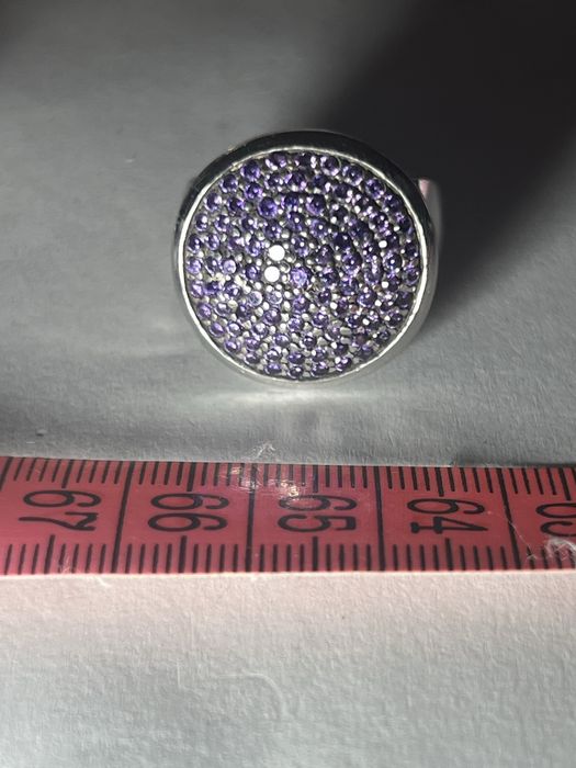 Inel din argint cu zirconii mov Giorgio  Martello