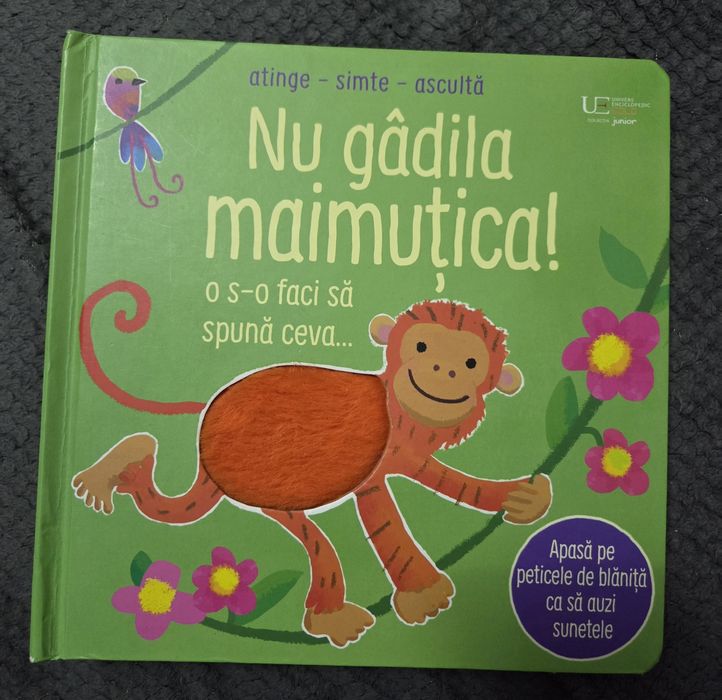 Carte cu sunete -  Nu gâdila maimuțica!