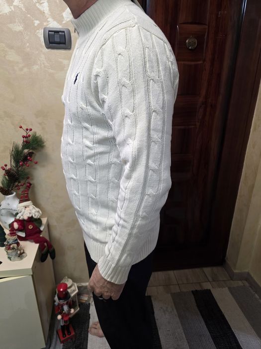 Pulover Zipper Tricotat Polo Ralph Lauren,nou