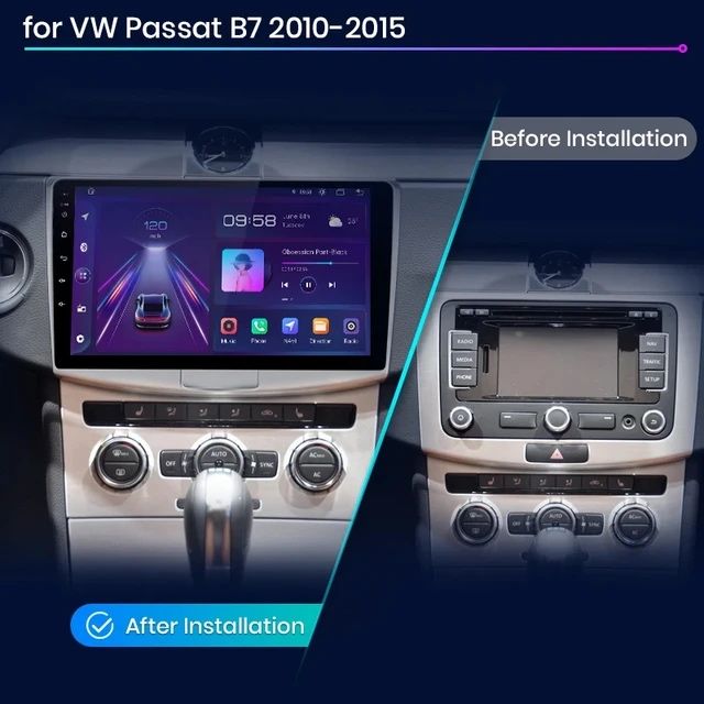 Navigatie Passat B6 / B7 / CC Andorid , Carplay