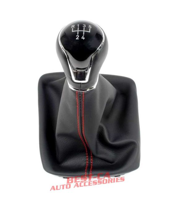 Nuca cu manson de viteze pentru Seat Leon 3 Mk3 (2013-2020) negru/rosu