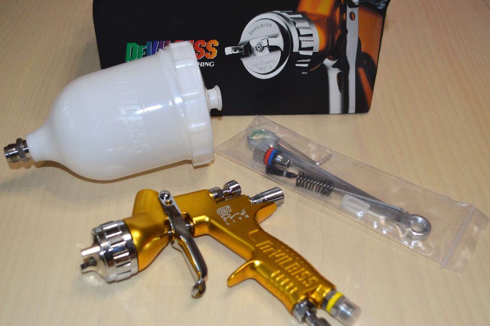 НОВИ!!! DevilBiss GTI \LVMP - ПРОФЕСИОНАЛНИ Бояджийски пистолет ФАКТУР