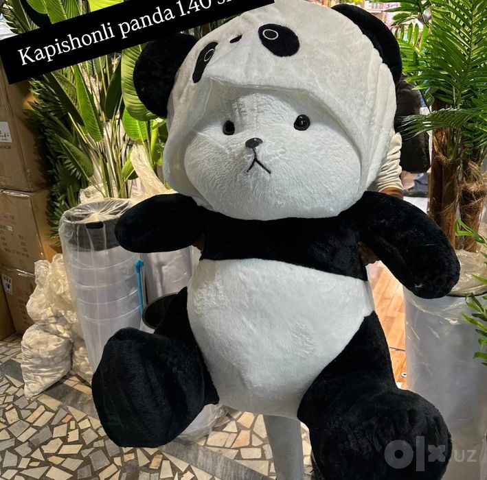 Teddy Teddi kapishonkali panda ayiqchalar