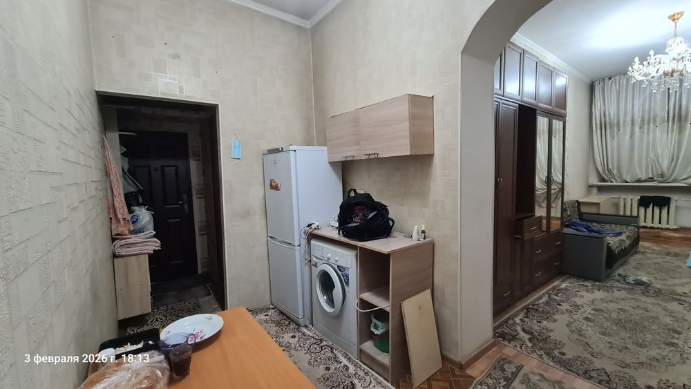 Квартира сдаётся 1 ком.  Район 1 Алматы