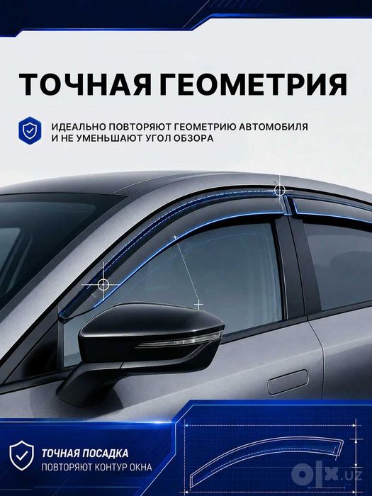 Дефлекторы окон Vinguru SKODA Kodiaq 2018