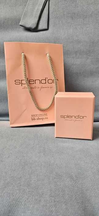 Set cutie SPLENDOR inel logodna sau alta bijuterie:Lant,bratara,cercei