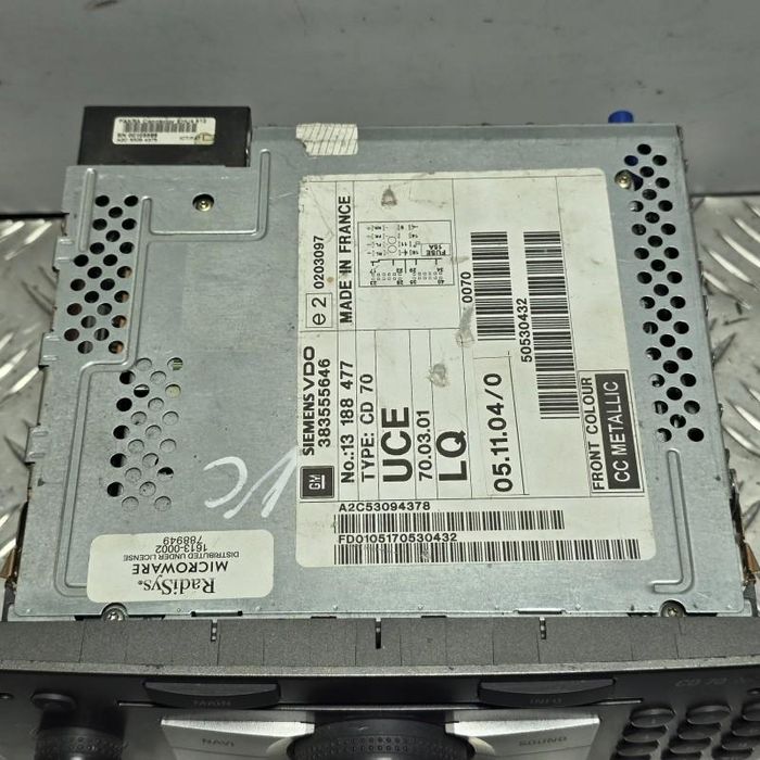 Unitate radio CD 70 NAVI Opel Vectra C