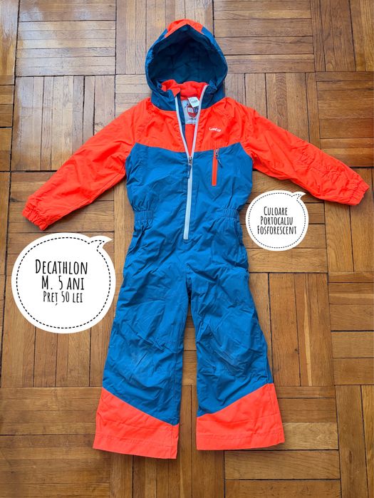 Combinezon Decathlon marimea 5 ani si salopeta iarna