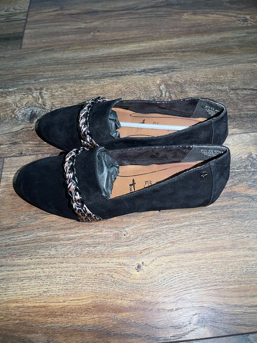 Пантофки Tamaris - естествена кожа