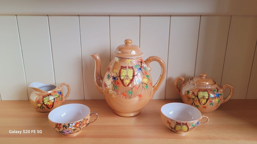 Декоративен винтидж лот фин китайски костен порцела