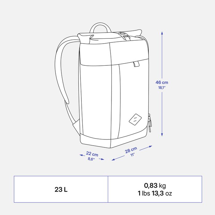 Rucsac de drumeție 23l, Escape 500 Rolltop - (SecondHand) Decathlon