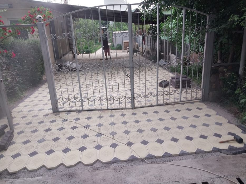 Укладка брусчатка