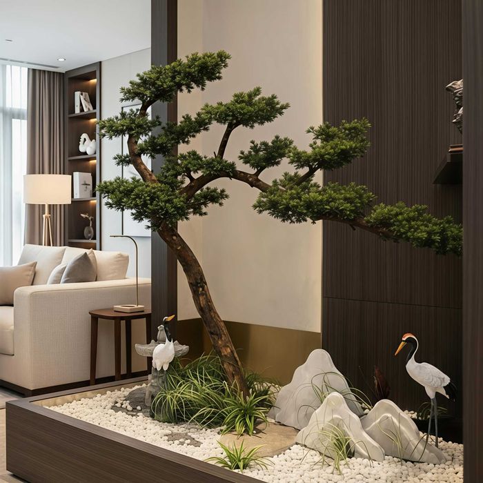 Maslini si Bonsai Mari frunze artificiale cu trunchi natural.