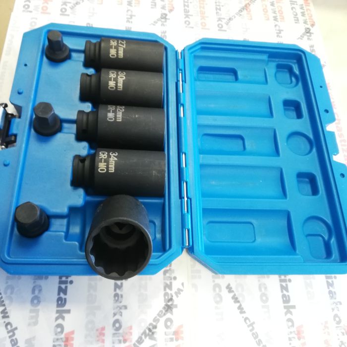 Ударни удължени дванадесетостенни вложки и шестограми 1/2 - 8 броя