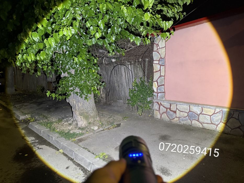 Lanternă ultra-puternică cu led tip laser profesionala SP-38-1