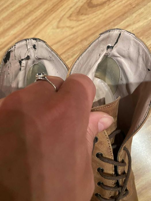 Красиви боти Alisha 40 н, естествена кожа, с дефект отвътре