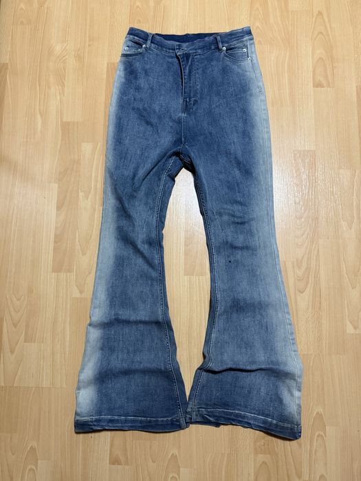 Blugi Rick Owens Blue Bolan Bootcut