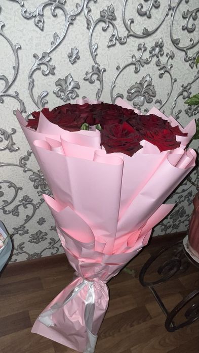 1метр Букет из 16 красных роз