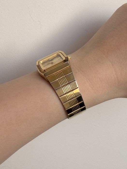 Ceas must de Cartier vintage placat cu aur