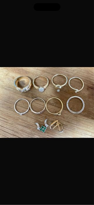 Cercei aur 18 karate cu diamante naturale