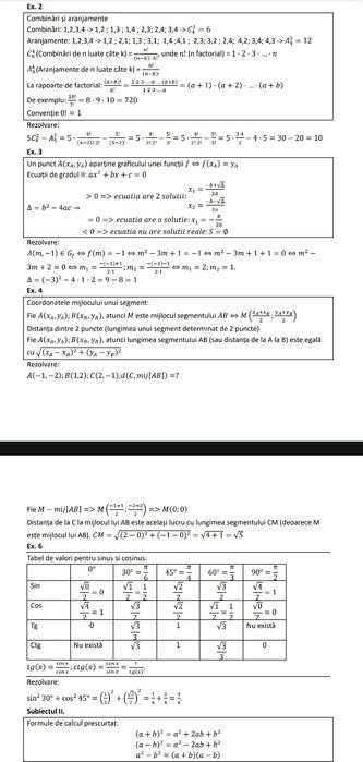 Meditații matematică clasele 5-12 + admitere facultate