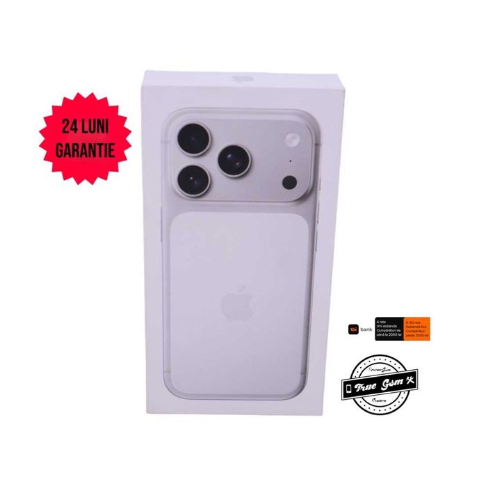 iPhone 17 Pro Max 256GB Silver - GARANTIE 24 LUNI | TrueGSM