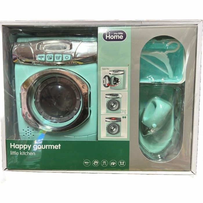Детски комплект за пране, Пералня, Ютия, Аксесоари, Светлини, Звуци