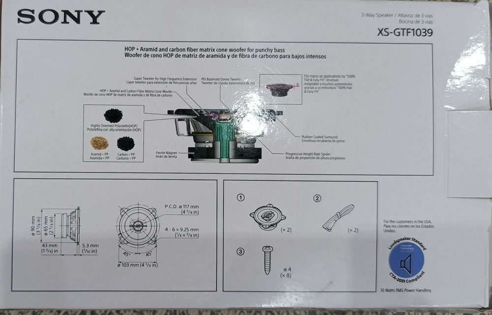 Только Сегодня!Динамики автомобильные XS-GTF1039, оригинал