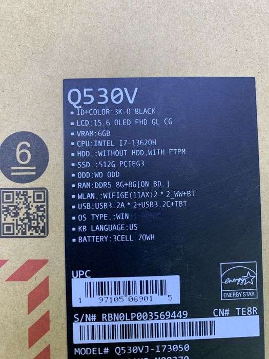 Б/У Asus VivoBook Creator Q OLED