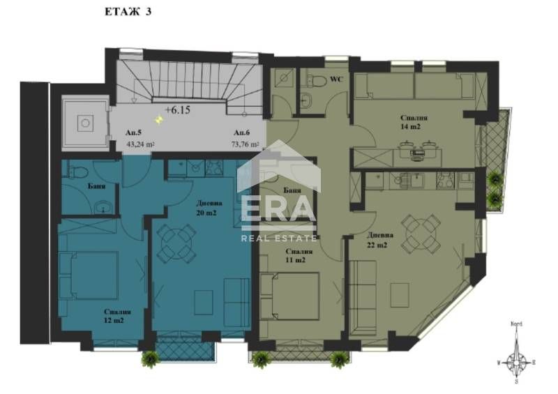 ЕРА Фаворит продава тристаен апартамент в новостояща се сграда в Баниш