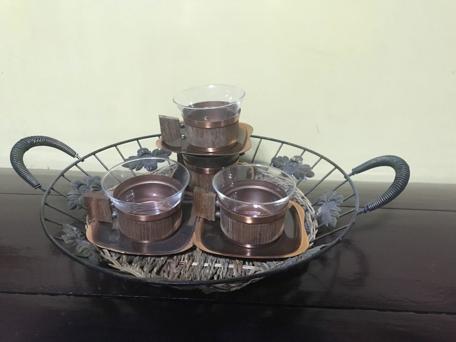 Set  de tuică și cafea din cupru