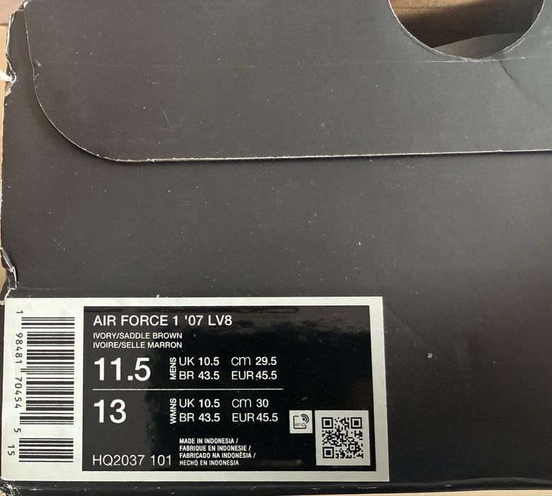 Nike Air Force 1 ‘07 LV8 ОРИГИНАЛ мъжки маратонки 45,5/29,5см