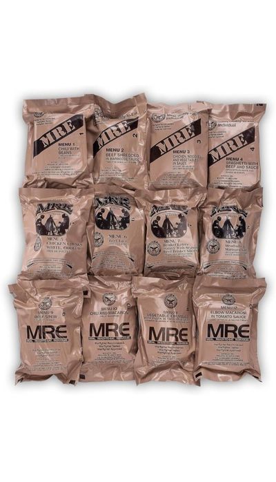 Кашони с американски MRE-та. 1-12 менюта и 13-24!