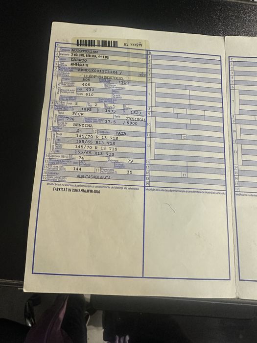 De vânzare autoturism Daewoo Matiz 2005. Masina se afla in Ploiesti.Din lipsa de timp,nu raspund telefonic,va rog doar mesaje aici sau pe whatsapp