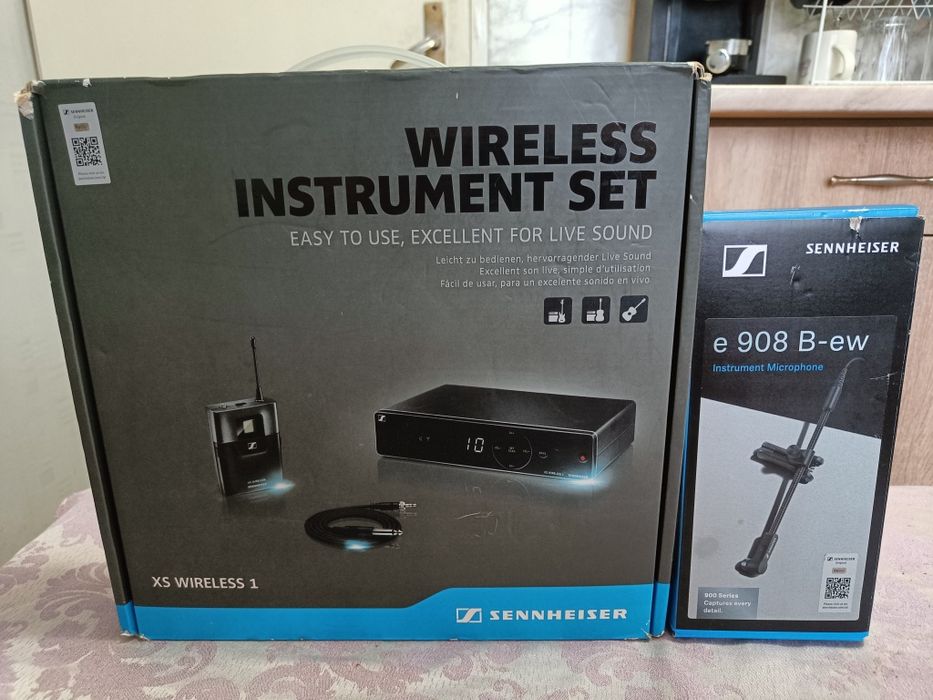 SENNHEISER Безжично за инструмент+ SENNHEISER микрофон за духови