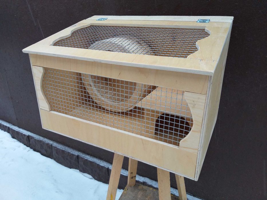 клетка для ежика с колесом на 30 см