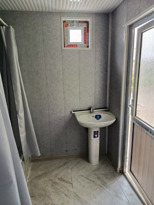 6 metrli konteyner 3+3 san uzel + dush kabina